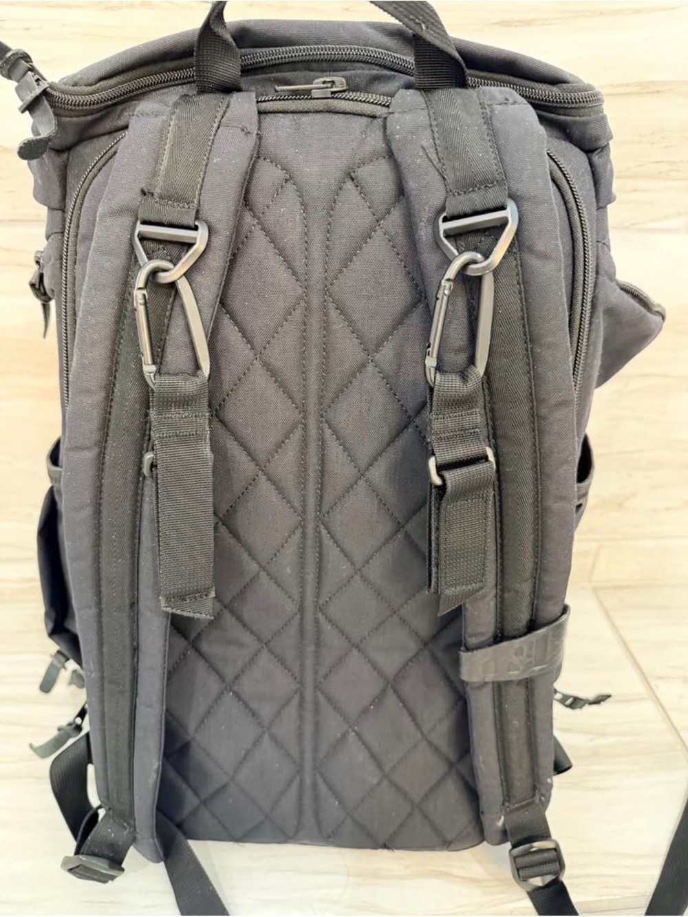 Black 'No Reception Club' Backpack with Sliders - Picture 9 of 10